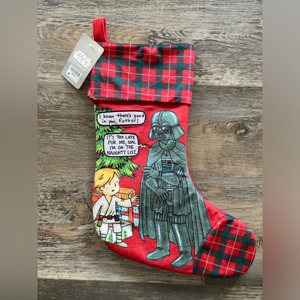 Disney Parks Star Wars Darth Vader Holiday Christmas Stocking